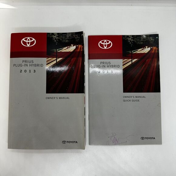 2013 Toyota Prius Plug-in Hybrid Owner’s Manual And Quick Guide - Picture 1 of 9
